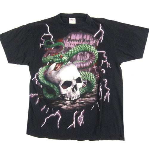 Vintage Forever Free Snake Skull T-shirt