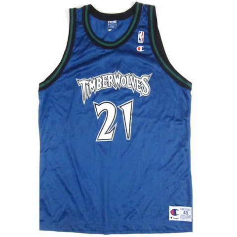 Vintage Kevin Garnett Minnesota Timberwolves Champion Jersey
