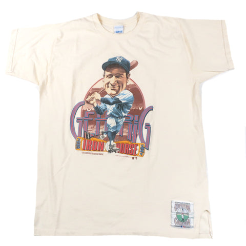Vintage Lou Gehrig Caricature T-shirt