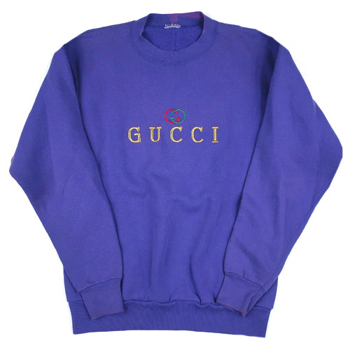 Vintage Gucci Sweatshirt 90s Hip Hop Rap Bootleg – For All