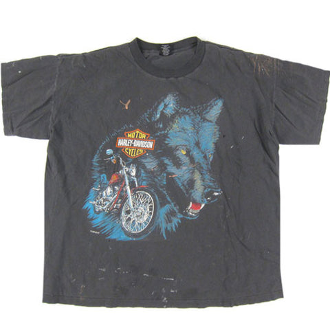 Vintage Harley Davidson Wolf T-Shirt