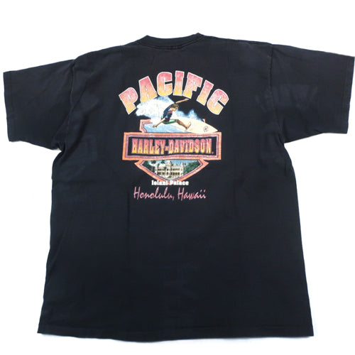 Vintage Harley Davidson Honolulu, Hawaii T-Shirt 1993 Eagle Biker ...
