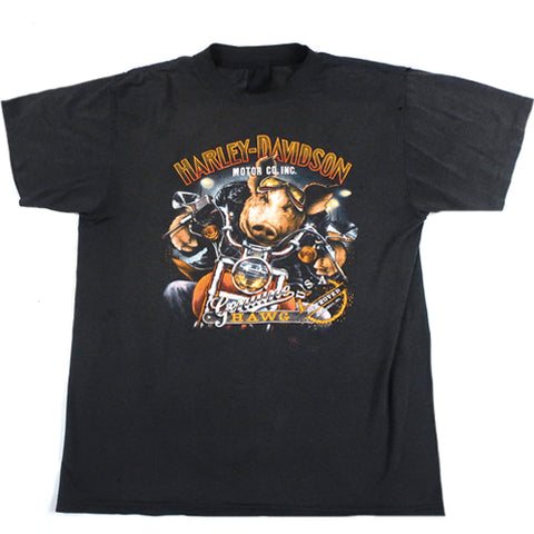 Vintage 3D Emblem Harley Davidson Hawg T-Shirt