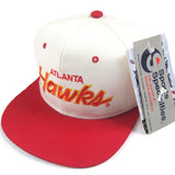 Vintage Atlanta Hawks Sports Specialties Script Snapback NWT