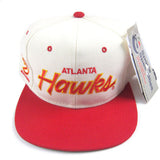 Vintage Atlanta Hawks Sports Specialties Script Snapback NWT