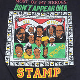 Vintage My Heroes Don't Appear On Stamps T-shirt