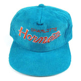 Vintage Charlotte Hornets Corduroy Script Snapback Hat