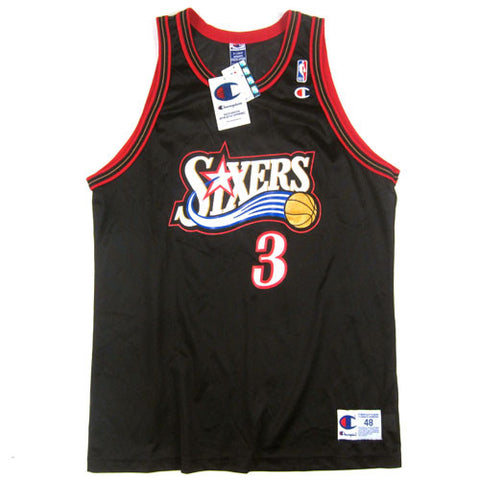 Vintage Allen Iverson Philadelphia 76ers Champion Jersey NWT