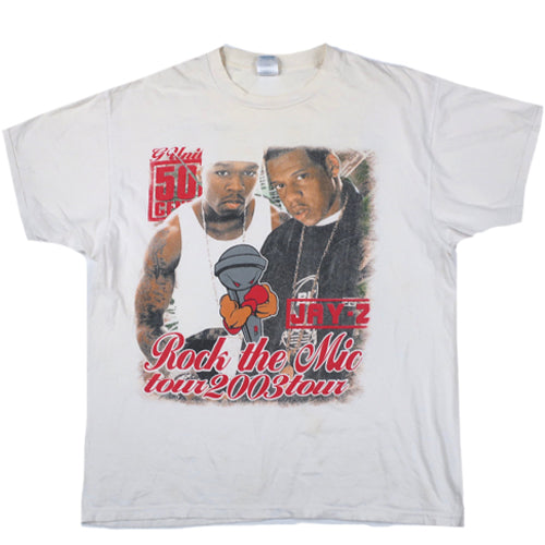 Vintage Jay-Z 50 Cent Rock the Mic Tour T-Shirt