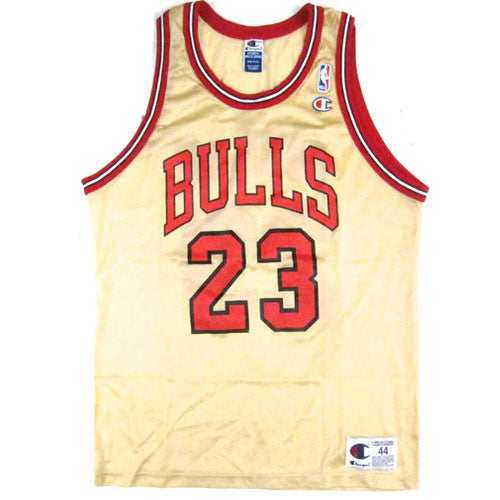 Vintage Michael Jordan Chicago Bulls Gold Champion Jersey