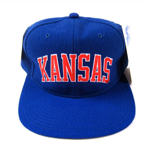Vintage Kansas Jayhawks Starter Snapback Hat NWT