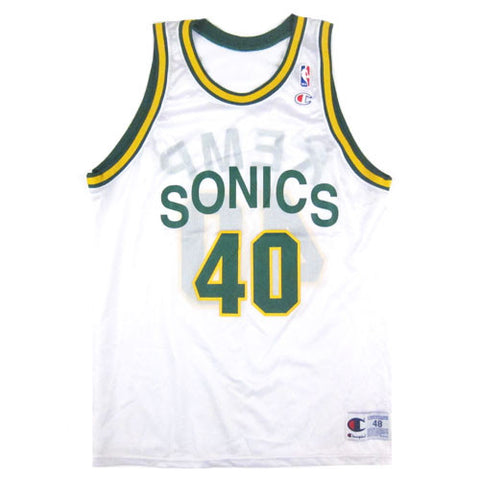 Vintage Shawn Kemp Seattle Sonics Champion Jersey