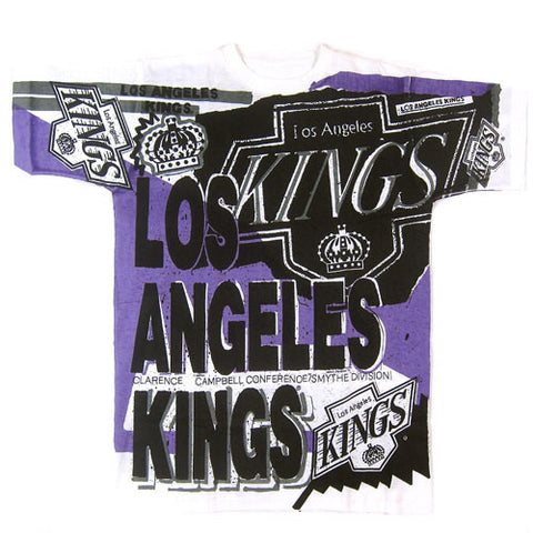 Vintage LA Kings All Over Print T-shirt NWOT