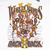 Vintage LA Lakers 1987-88 Back to Back Caricature T-Shirt