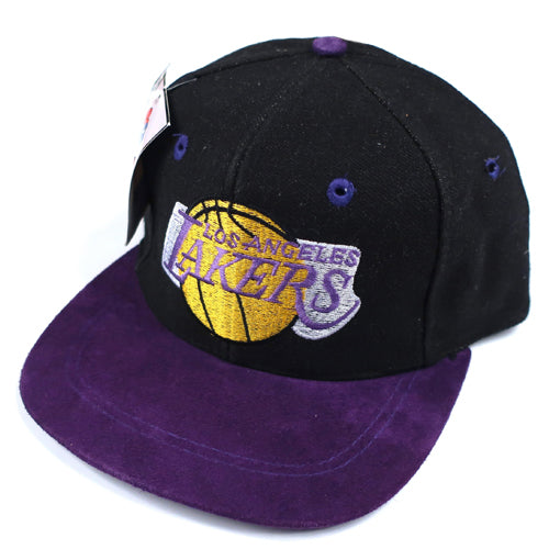 Vintage LA Lakers Denim Snapback Hat NWT