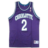 Vintage Larry Johnson Charlotte Hornets Champion Jersey