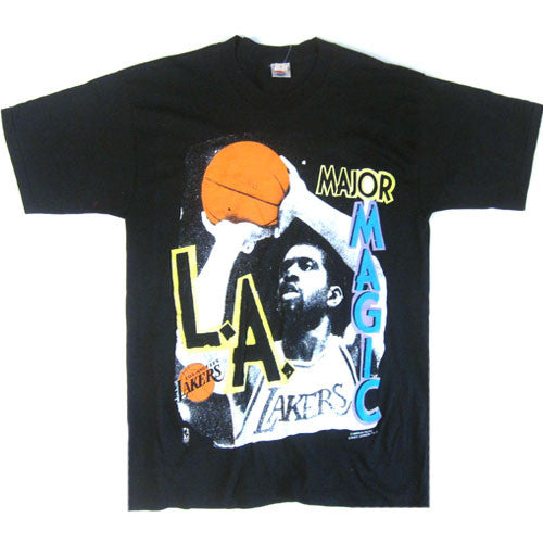 90sレイカーズMAGIC JOHNSON Tシャツ ビンテージ　NBA Vintage Magic Johnson LA Lakers T-shirt 90s NBA Basketball