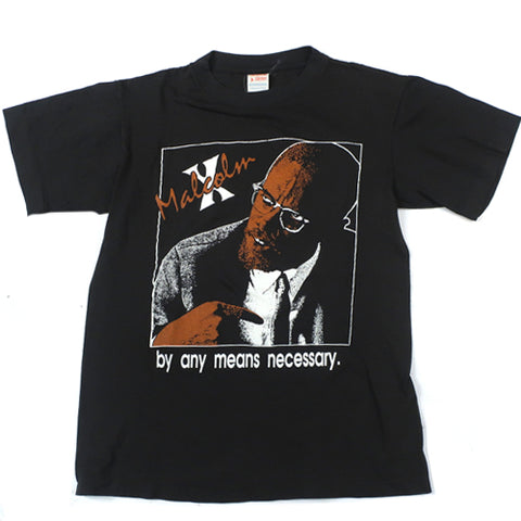 Vintage Malcolm X By Any Means T-shirt