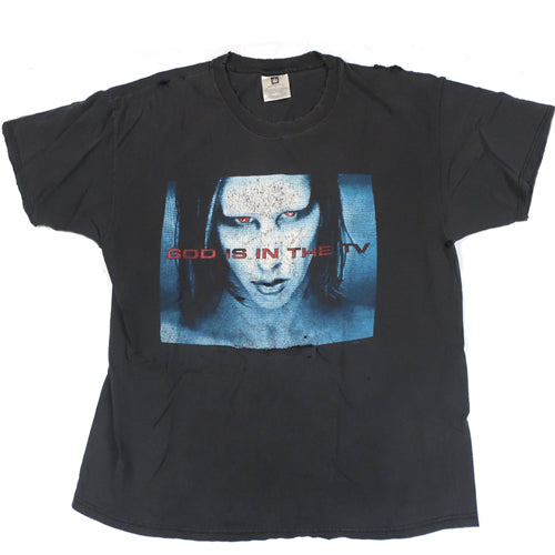 Vintage 1998 Marilyn Manson God Is In The TV T-Shirt – Mills