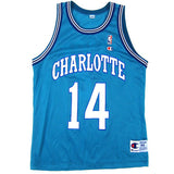 Vintage Anthony Mason Charlotte Hornets Champion Jersey