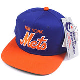 Vintage NY Mets script snapback hat NWT