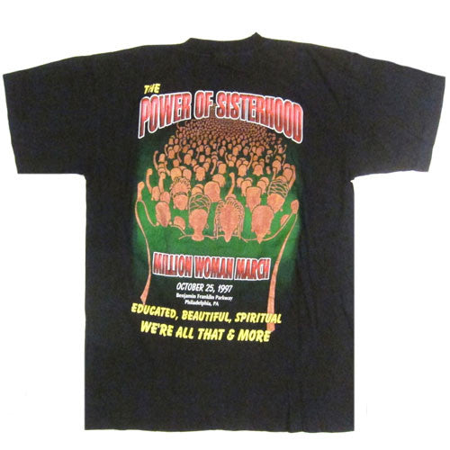 Vintage Million Woman March T-shirt 90s Malcolm X Martin Luther