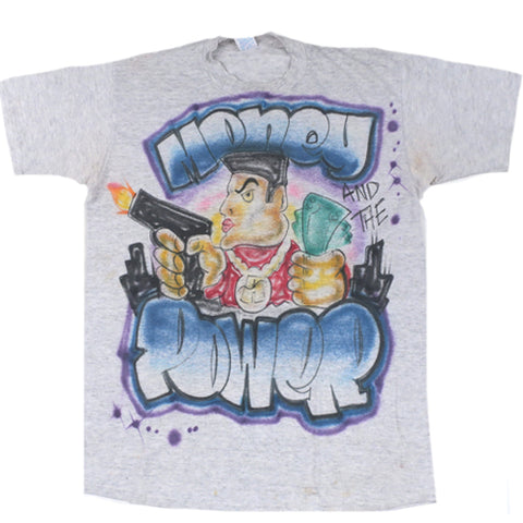 Vintage Money and the Power Airburshed T-shirt
