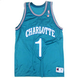 Vintage Muggsy Bogues Charlotte Hornets Champion Jersey