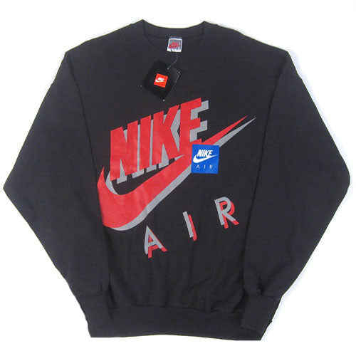 Vintage 80s Nike Grey Tag Crewneck Sweatshirt Navy Made in
