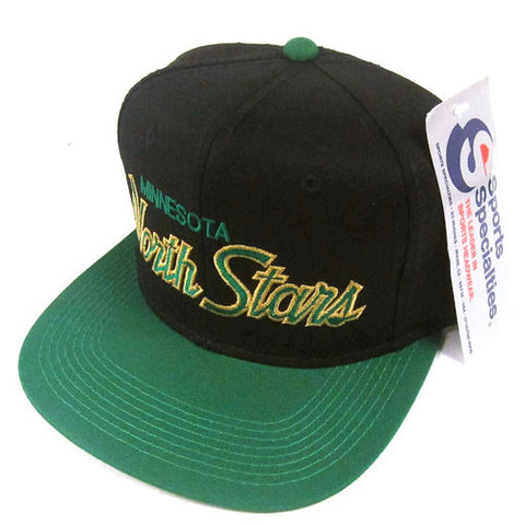 Vintage Minnesota North Stars Sports Specialties Script Snapback