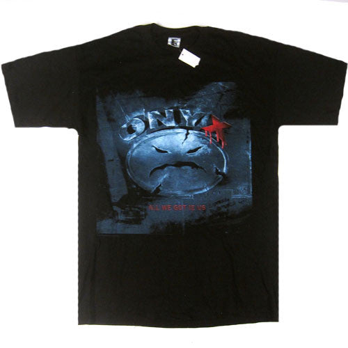 希少 90s XL ONYX vtg Tシャツ USA製 raptees JMJ Vintage ONYX All We Got Is Us T-Shirt Hip Hop Rap T Shirt 90's