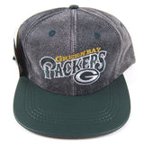 Vintage Green Bay Packers leather Snapback Hat