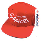 Vintage New England Patriots Script Hat NWT (Missing Button)