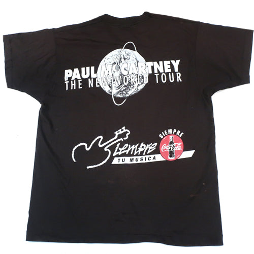 Vintage Paul McCartney The New World Tour T-shirt Rock Band
