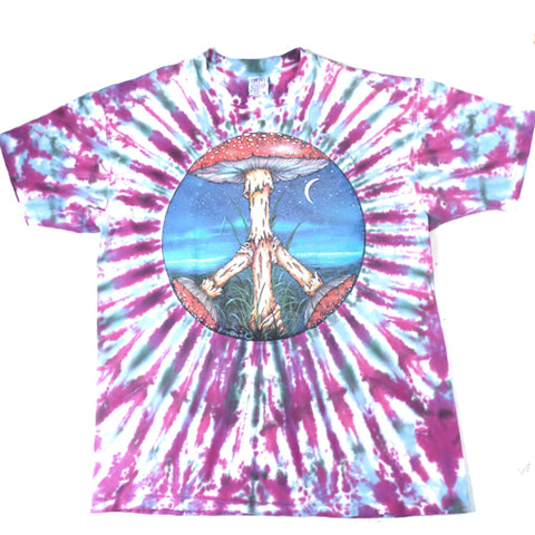 Vintage Peace Shrooms 1993 T-shirt