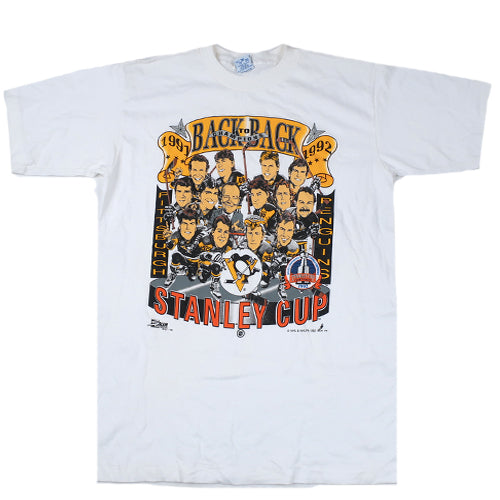 Vintage Pittsburgh Penguins 91-92 Stanley Cup T-shirt