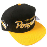 Vintage Pittsburgh Penguins Sports Specialties Script Snapback