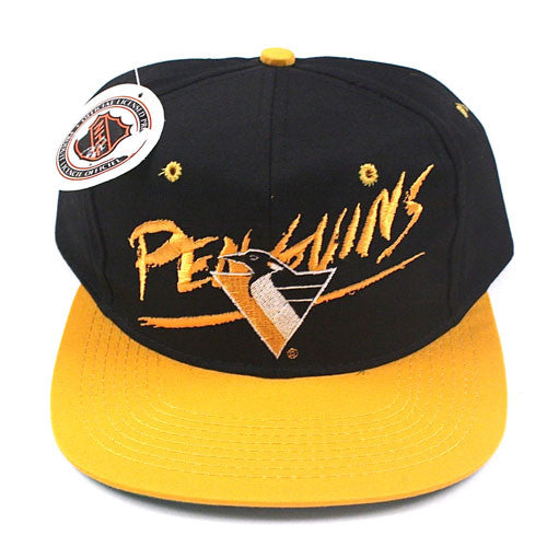 Vintage Pittsburgh Penguins Snapback Hat NWT