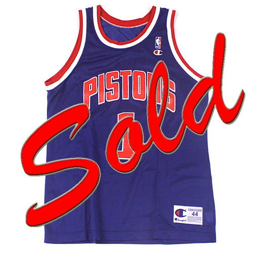 Vintage Lindsey Hunter Detroit Pistons Champion Jersey