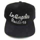 Vintage LA Raiders Corduroy Snapback Hat NWOT
