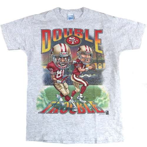 Vintage Jerry Rice Steve Young Caricature T-shirt