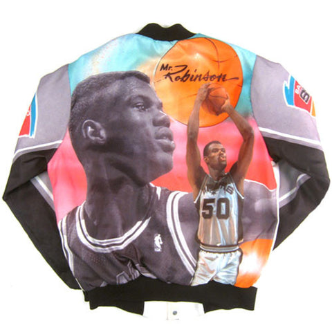 Vintage David Robinson Spurs Chalk Line Jacket