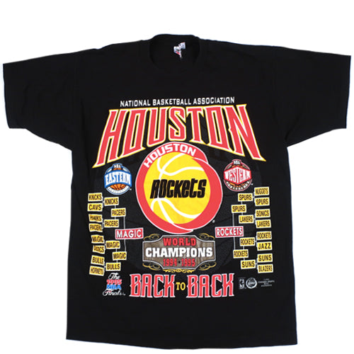 Vintage Houston Rockets 94-95 Back to Back T-shirt
