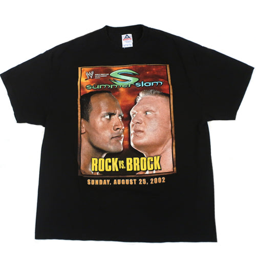 WWE ザ・ロック　Tシャツ　2002年(WWE公式グッズ) Vintage WWE The Rock 2002 Big Print T-shirt Mens Medium | eBay