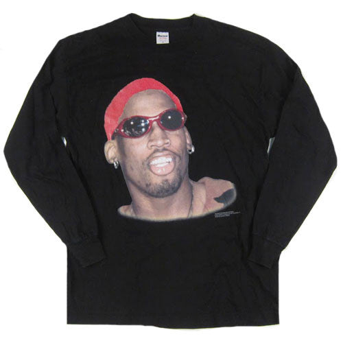 Vintage Dennis Rodman Tattoo Long Sleeve T-shirt NBA Vintage Dennis Rodman Tattoo Long Sleeve T-shirt NBA