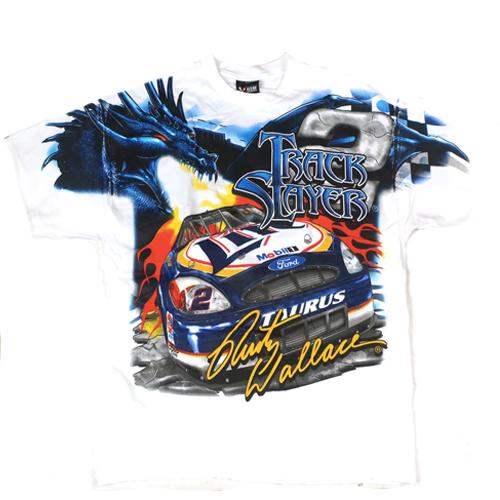 超格安一点 Track T-Shirt Nascar Wallace Rusty Vintage Slayer Over All トップス