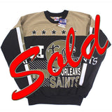 Vintage New Orleans Saints Crewneck Sweatshirt NWT