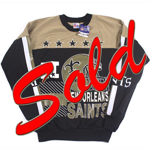 Vintage New Orleans Saints Crewneck Sweatshirt NWT