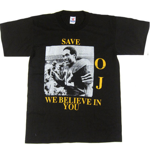 Vintage Save OJ Simpson We Believe In You T-shirt
