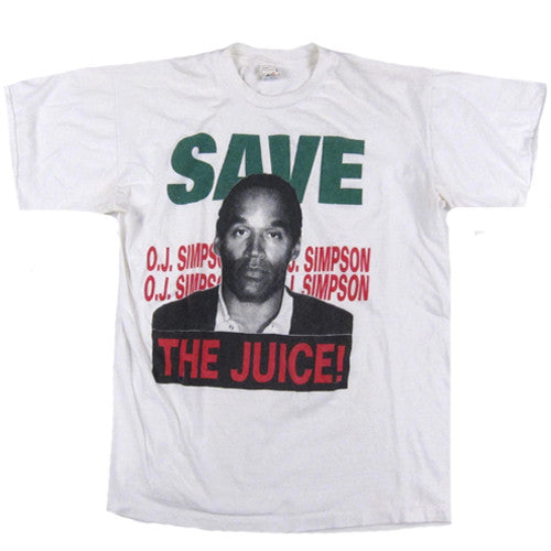 Vintage Oj Simpson Save The Juice! T-shirt